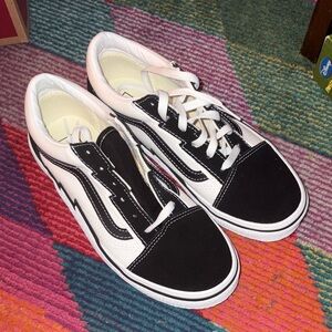 Vans Women's Black and White Sneakers